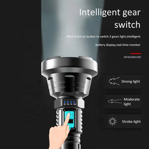 Siêu mạnh mẽ dẫn đèn pin sạc ABS cầm tay đèn pin Xenon dài phạm vi cắm trại ngoài trời phiêu lưu đèn pin - Product Image 2