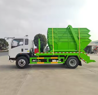 Mini camion à bras oscillant 4x2, camion à benne basculante 6CBM, véhicule léger de collecte des déchets