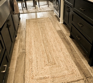 XinLan Look Naturel Jute Toile De Jute Tresse <span class=keywords><strong>Tapis</strong></span> Naturel Lin Naturel Couleur <span class=keywords><strong>Tissé</strong></span> À La Main Salon <span class=keywords><strong>Cuisine</strong></span> <span class=keywords><strong>Tapis</strong></span> D'entrée - Product Image 5