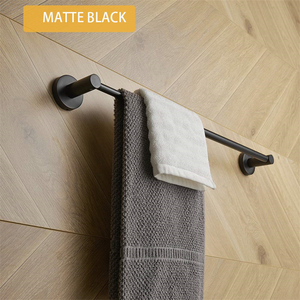 Porte-serviettes mural <span class=keywords><strong>extensible</strong></span> en acier inoxydable noir réglable Porte-serviettes rétractable moderne Porte-serviettes pour hôtels - Product Image 5