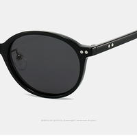 Lunettes de soleil rétro tendance 2025 de haute qualité avec monture en TR90, logo personnalisé, petites lunettes rondes pour femmes et hommes 2025