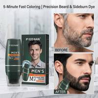 Bâton de teinture instantanée pour barbe et pattes de lapin – Retouche et couverture des racines grises – Noir naturel pour la coloration des poils de barbe masculine