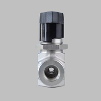 Vanne à boisseau sphérique manuelle à haute pression en acier inoxydable 316L, filetage femelle, 6000 psi, NPT 1/4\", 3/8\", 1/2\", 2 voies, panneau de mesure forgé