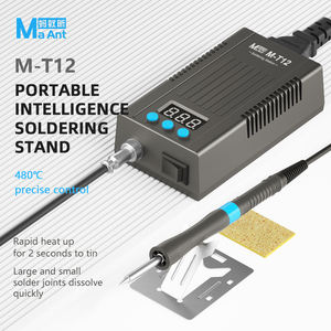 حامل لحام ذكي محمول <span class=keywords><strong>M</strong></span>-T12 لإصلاح اللوحات الأم للهواتف المحمولة ومحطة لحام PCB مع أدوات رأس قلم حراري - Product Image 2