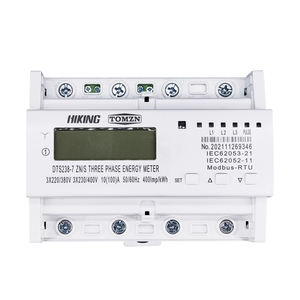 Medidor de energía de 3 fases Din Rail KWH Watt Hora 3*220V 380V 400V 50Hz 60Hz Voltaje Corriente ZN/S con RS485 MODBUS-RUT - Product Image 5