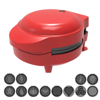 Anbolife Grille-pain à sandwichs grillés 550W, mini appareil à collation avec plaques antiadhésives et poignée de sécurité à toucher froid, pour la maison