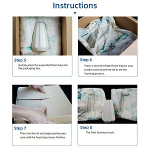 Bolsa Protectora de Embalaje de <span class=keywords><strong>Poliuretano</strong></span> con Burbujas de Aire para Absorción de Impactos, para Relleno de Cajas de Cartón - Product Image 3