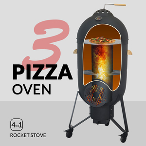 Estufa Kamado SEB <span class=keywords><strong>con</strong></span> <span class=keywords><strong>Horno</strong></span> de Pizza Multifuncional, Brasero y Parrilla para <span class=keywords><strong>Cocina</strong></span> al Aire Libre - Product Image 5