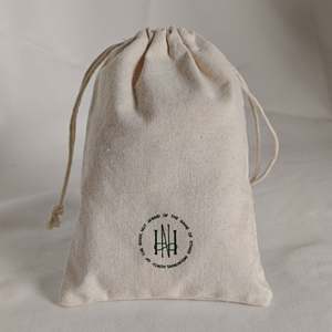 Custom Recyclable Cotton Linen Drawstring Bag for Jewelry Clothing and Socks with Double Cotton <b>String</b> - Product Image 5