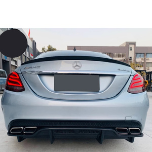 Lèvre de diffuseur de pare-chocs arrière en Fiber de carbone de Style PSM pour Mercedes Benz W205 <span class=keywords><strong>C63</strong></span> C200 C260 - Product Image 2