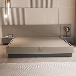 הבית חדר שינה ריהוט כפול קווין קינג מיטה גודל מיטה עץ מסגרת עם ראש מיטה מודרני אחסון <span class=keywords><strong>mdf</strong></span> מיטה מלון - Product Image 3