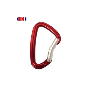 Mousqueton en alliage d'aluminium (anodisé) Bent Gate, fabricant OEM/ODM Taïwan, 24kN, 40g, certifié CE EN 12275 - Product Image 6