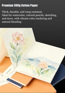 Carnet de <span class=keywords><strong>croquis</strong></span> <span class=keywords><strong>aquarelle</strong></span> Art Accordion, papier à grain moyen en pâte de coton 300g, portable pour étudiants en art et <span class=keywords><strong>croquis</strong></span> en extérieur - Product Image 4