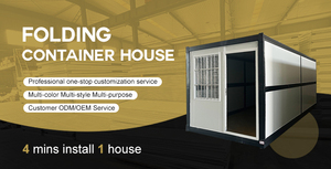 Gấp thép container nhà 2 tầng di động có thể gập lại văn phòng thiết kế hiện đại đa chức năng sử dụng Trung Quốc - Product Image 2