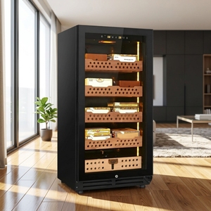 Caja para Cigarros de Madera de Cedro Español NE-146-P, de Lujo para el Hogar, con Temperatura y Humedad Constantes, de Una Puerta - Product Image 5