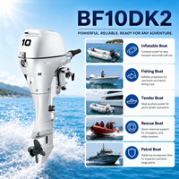 Moteur hors-bord à essence HONDAS BF10DK2 7,4 kW 10 CV 5000-6000 tr/min 222 cm³ 2 cylindres 4 temps pour bateau pneumatique de pêche et de sauvetage