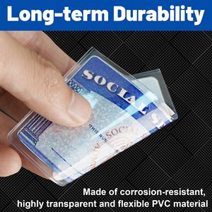 Porte-cartes de visite souple en PVC transparent et imperméable - Product Image 2