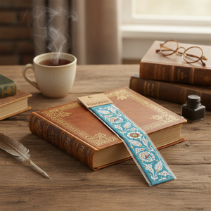 Marcapáginas Tejido de Cerámica Turca con Diseño Turquesa - Product Image 3
