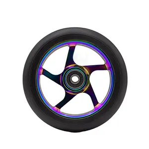 Factory Direct Pro Stunt Scooter Wheels Core Design Aluminum Cyclone Shape 120mm/110mm 88A Electric Scooters 88A Brake Parts