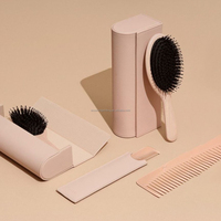 Brosse à cheveux à impression personnalisée en usine emballage de stockage de fournitures quotidiennes boîte-cadeau ovale magnétique de luxe
