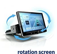 Écran rotatif de 10 pouces, écran tactile DSP d'usine OEM, 8 cœurs, CarPlay, Android Auto pour écran multimédia universel de voiture