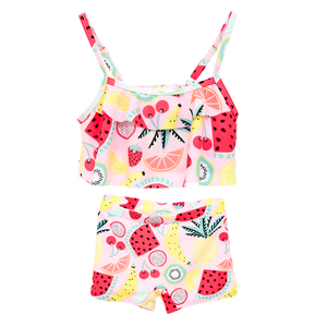 Custom Designer Beautiful Fruit Swimsuit Beach Two Piece Baby Cherry Swimsuit