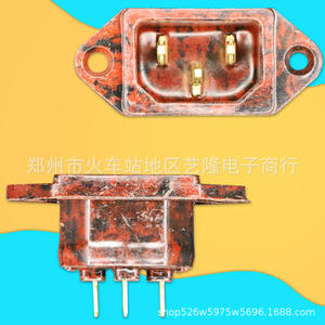 Three Hole Bakelite <b>Socket</b> 220V <b>Universal</b> Electric Cooker Accessory Tabletop Type Standard Grounding - Product Image 1