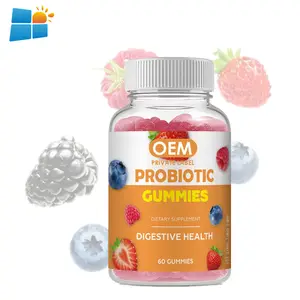 Suplemento de vitaminas OEM/ODM/OBM Probióticos gomas para a saúde e suporte imunológico Probióticos gomas para a saúde vaginal