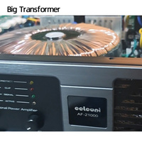 Amplificateur de puissance à deux canaux 2x1000W Classe H avec amplificateur de puissance de grande puissance pour équipement audio professionnel pour spectacles et scènes AF-21000