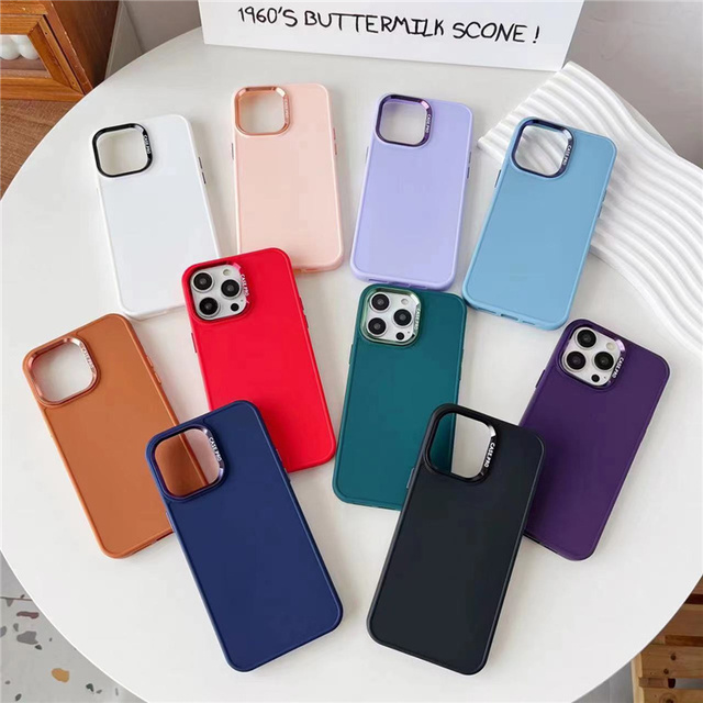 New Popular armor Silicone Bumper Matte Hard Phone case Mobile Cases for iphone 15 14 13 12 Pro Max Tpu Phone case