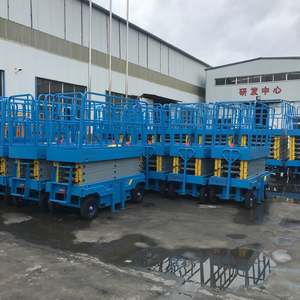 Tinggi angkat Cina 4m 9m 10m 15m alat tulis hidrolik elektrik Mini gunting angkat Platform 350kg 500kg 1000kg - Product Image 6