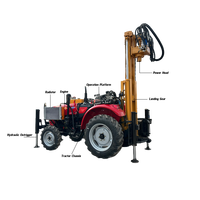 Foreuse hydraulique-pneumatique diesel de type tracteur FY-300T avec boîte de vitesses, équipement de forage de puits d'eau de 300 mètres