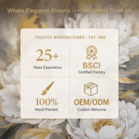 Peinture murale sur toile de pivoine florale en or blanc opulent, idéale pour l'entrée, le salon ou la décoration d'hôtel de luxe