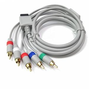 <span class=keywords><strong>Cable</strong></span> de Repuesto de 1.8M con Revestimiento Dorado para Wiis, <span class=keywords><strong>Cable</strong></span> de Componente Principal con Diferencia de Color, Accesorios - Product Image 1