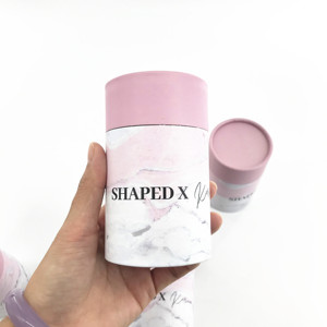 Recyclable paper tube material cylinder cosmetic tube candle round boxes packaging