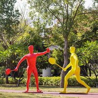 Hotselling moderne op maat gemaakte driedimensionale figuur wand-sculptuur standbeeld van glasvezelhars, creatief kunstontwerp