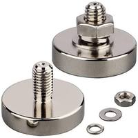 Soporte Magnético Redondo, Imanes de Neodimio con Rosca M4/M6/M8, Imán con Espiga Roscada para Fijación de Robots y Automatización