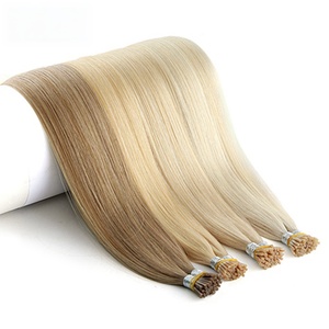 Wholesale European Hair I-<b>Tip</b> Hair Wig Set No Synthetic Remy Human Hair <b>Extensions</b> Premium Invisible Strand Pre-Bonded Hair - Product Image 4