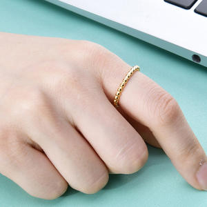 इन शैली स्टेनलेस स्टील रिंग गोल्डन उन्नत अर्थ हल्के लक्जरी रेट्रो फुल बीडेड इंडेक्स फिंगर रिंग नॉन-फिडिंग - Product Image 3