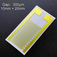 300um cerámica interdigital electrodo condensador matriz gas humedad biosensor chip