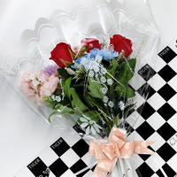Sacs à fleurs en rotin Bopp, sachet d'emballage en plastique multi-branches, matériel Floral pour Bouquet de vacances, peuvent être personnalisé