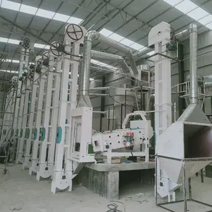 Molino de arroz automático de 5 toneladas, máquina de procesamiento de arroz