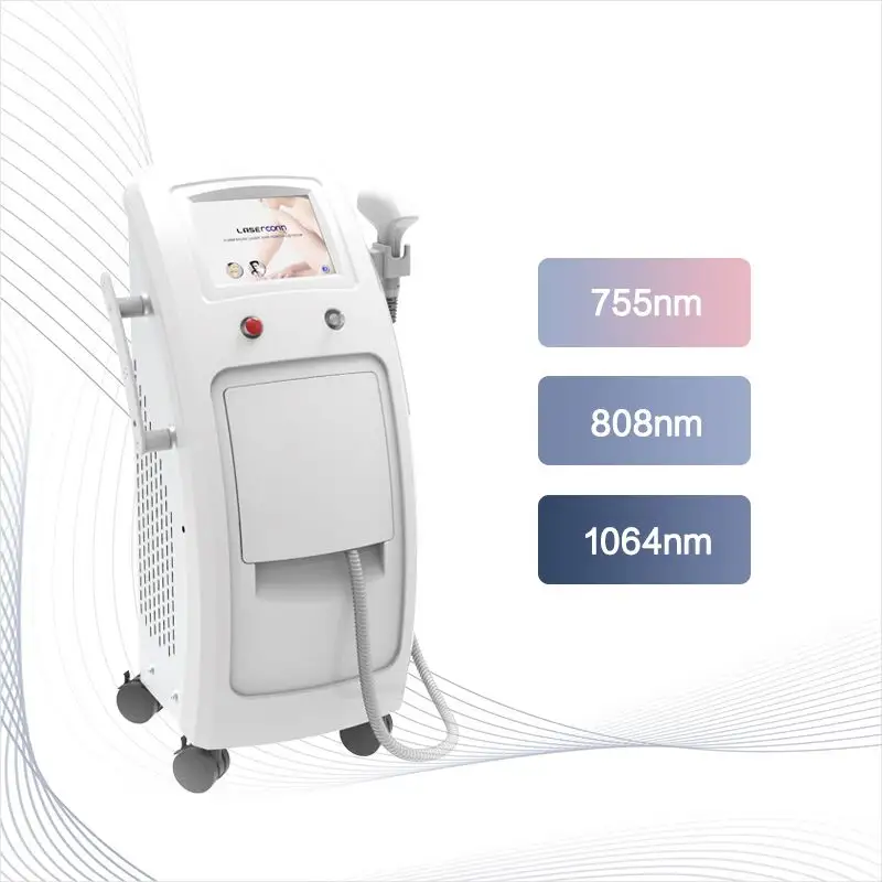 808 Nm Laser a diodi portatile permanente professionale germania portatile macchina per la depilazione Laser a diodi per viso e corpo