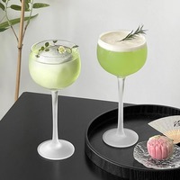 Copas de Vino de Cristal Esmerilado Estilo Mate, Elegantes, para Champán y Cócteles, Venta al Por Mayor