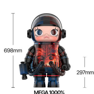 POPMART MART MEGA SPACE MOLLY Baseman's Hot Trend Figura de Juguete de 400% de Tamaño, Estatuas de Anime, Tesoros y Colección de Adornos - Product Image 2