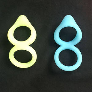 Produttore e grossista anello del cazzo in Silicone pene anello clitorideo stimolatore coppie potenziatore con massaggio per l'uomo - Product Image 2