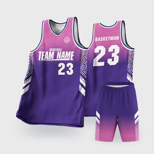 Conception de maillot de basket-ball personnalisé pour les équipes de jeunes hommes et femmes, uniformes, impression par sublimation, vêtements de basket-ball - Product Image 3