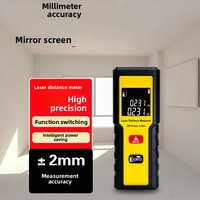 Télémètre laser portatif Bluetooth, dispositif de mesure de pièce infrarouge de haute précision, 60m, pour l'immobilier KL20