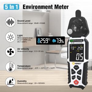 XEAST XE-368 Tragbares Digitales Multifunktionales Umweltmessgerät Anemometer IEC61672-1 Klasse <span class=keywords><strong>2</strong></span> Schallpegelmessgerät <span class=keywords><strong>2</strong></span>,0dB Genauigkeit Auto - Product Image 2