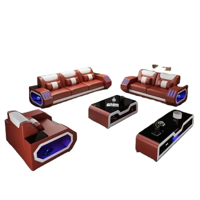 CBMMart dernière conception bon prix canapé-lit moderne canapé en cuir multicolore choix bon salon canapé